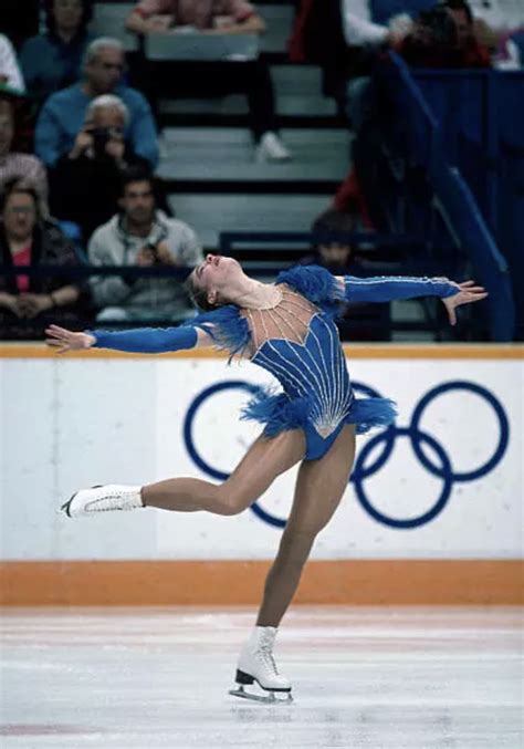 Katarina Witt Performing Her Technical Program During The Xv Winter Olympics In Calgary Canada