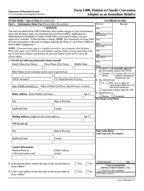 Uscis I 800 2011 Fill And Sign Printable Template Online