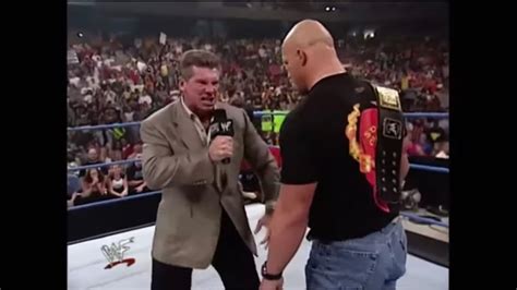 Vince Mcmahon Wants The Old Stone Cold Steve Austin Back Wwe Smackdown 7 12 2001 Youtube