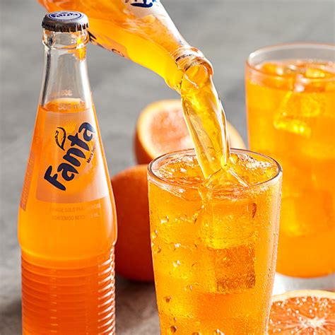 Mexican Fanta Orange Glass Bottles 24case