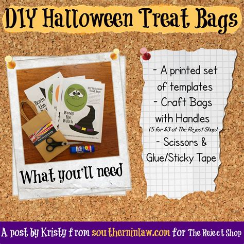 Southern In Law Diy Halloween Treat Bags Includes Free