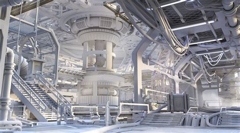The Reactor (Clay Render), , GavinGrigsby - CGSociety | Spaceship ...