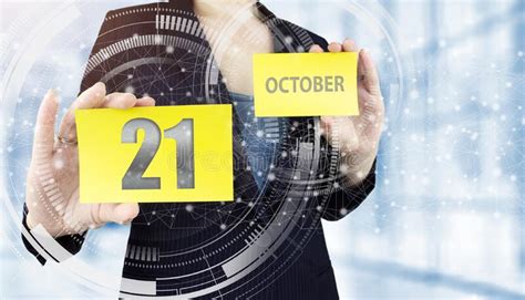October 21st Day 21 Of Month Calendar Date Stock Image Image Of