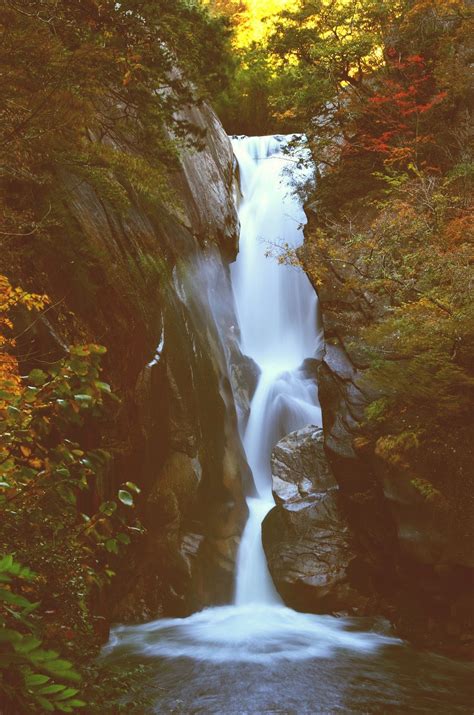 Waterfall of autumn scenery 3 - A season of colored leaves has also ...