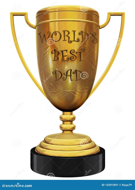 Worlds Best Dad Trophy Stock Image Image 15591891