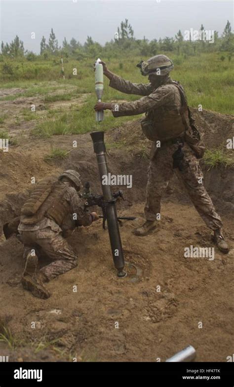 Marines With 81 Mm Mortar Platoon Weapons Company Battalion Landing