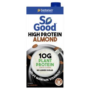 Simply combine fruit (frozen is best) and the almond milk in a blender and pulse it until it is combined. Sanitarium - So Good - High Protein Almond Milk - The ...
