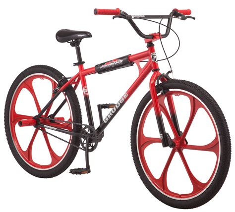Mongoose 26 In Grudge Mag Bmx Freestyle Bike Single Speed Red