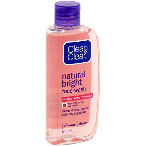 Clean And Clear Natural Bright Face Wash 100ml Woolworths