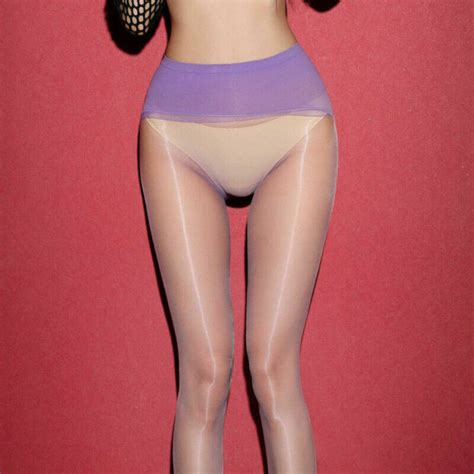 1d Women Ultra Thin Sexy Sheer Oil Shiny Seamless Pantyhose Heel Tights Stocking Ebay