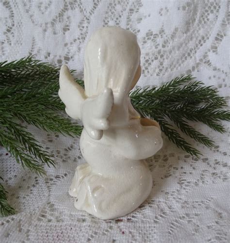 Vintage Porcelain Angel Figurine 1950s Christmas Angel Etsy