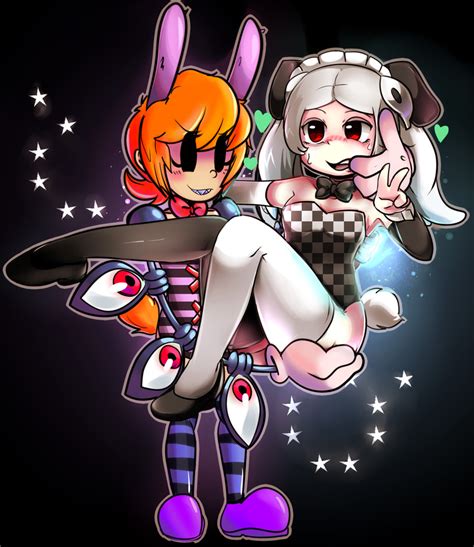 Peacock And Bloody Marie Skullgirls Drawn By Captainkirb And