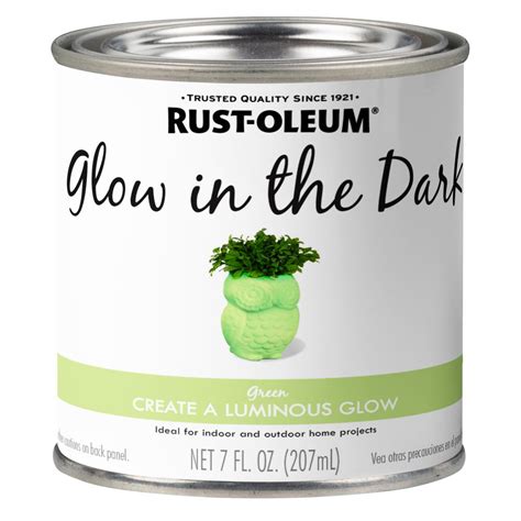 Rust Oleum Specialty 7 Oz Glow In The Dark Paint 342317 The Home Depot