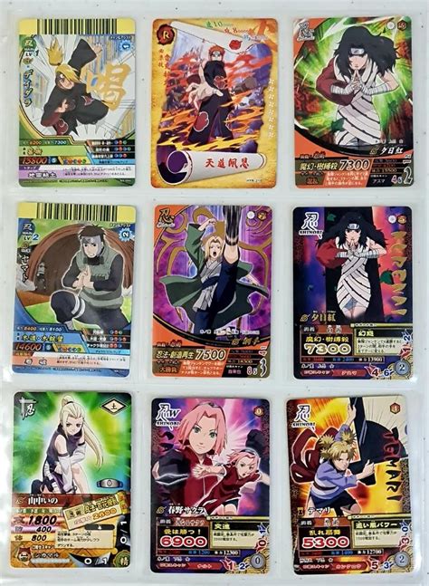 Naruto Cards Set Of 9 Hobbies And Toys Toys And Games On Carousell