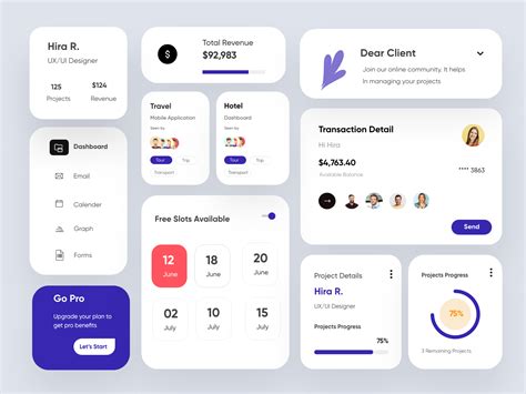 Ui Elementscomponents Uxui Design By Hira Riaz🔥 On Dribbble