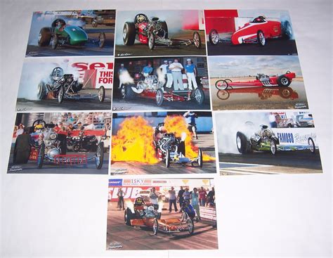 10 Assorted Nostalgia Fuel Dragster 4x6 Color Photos Lot 1 Tony Nancy