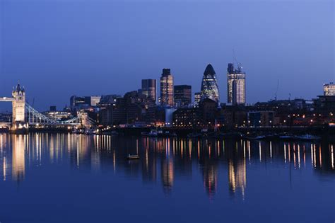 Photograph Of City Skyline At Dusk London Photos