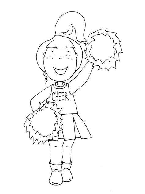 Barbie Cheerleader Pages Coloring Pages
