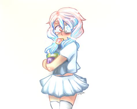 Pastel Anime Girl Drawing