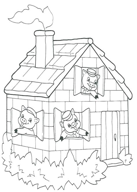 Three little pigs coloring pages are a great way for kids to express their creative side. Three Little Pigs Houses Coloring Pages at GetColorings ...
