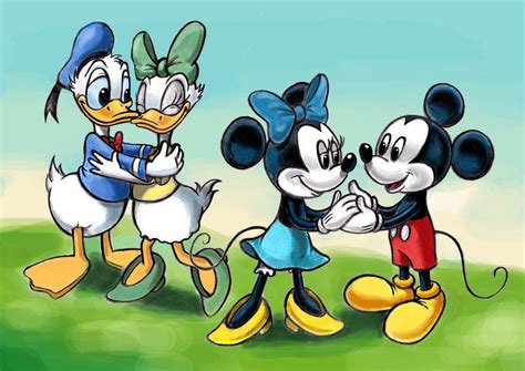 Mickey Minnie Donald Daisy By Zdrer456 On Deviantart Mickey Mouse