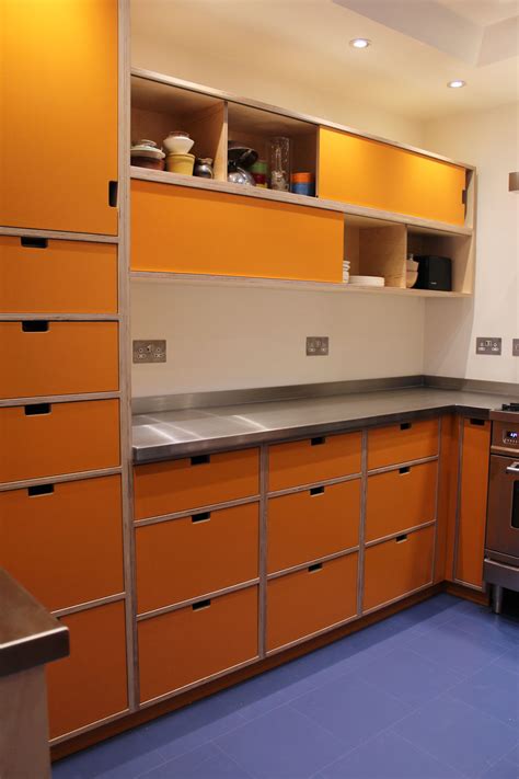 I would order this again. orange birch ply kitchen by Peter Henderson Furniture ...