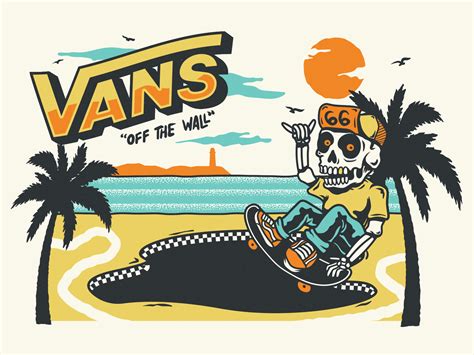 Vans Off The Wall Van Drawing Skateboard Wallpaper