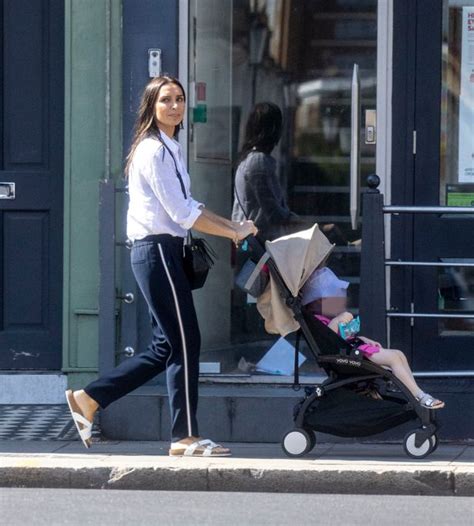 Christine Lampard Stuns In Summery Blouse As She Takes A Stroll In Chelsea With Daughter