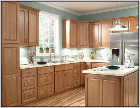 Dark brown floors, can carry off any color cabinets contrast look: Kitchen Paint Colors Light Brown Cabinets | Kitchen ...