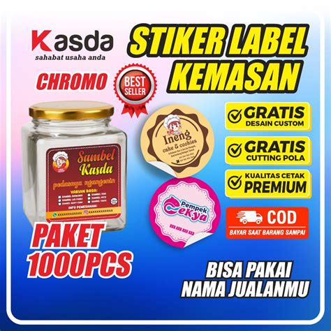 Jual Stiker Label Kemasan Paket Pcs Plus Cutting Shopee Indonesia