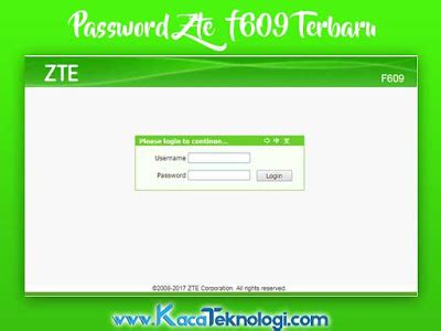 Now enter the default username and password of your router by accessing the admin panel. Kumpulan Password & Username Modem ZTE F609 IndiHome 2020 ...