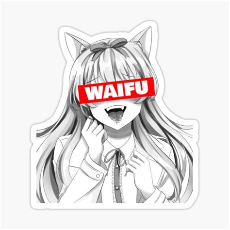 Waifu Japanese Kawaii Manga Anime Fanart Japan Sticker By Dernerd