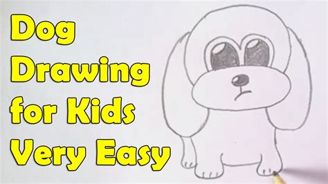 How To Draw A Dog For Kids Youtube