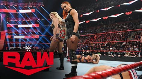 Becky Lynch Charlotte Flair Vs The IIconics Raw Nov 18 2019