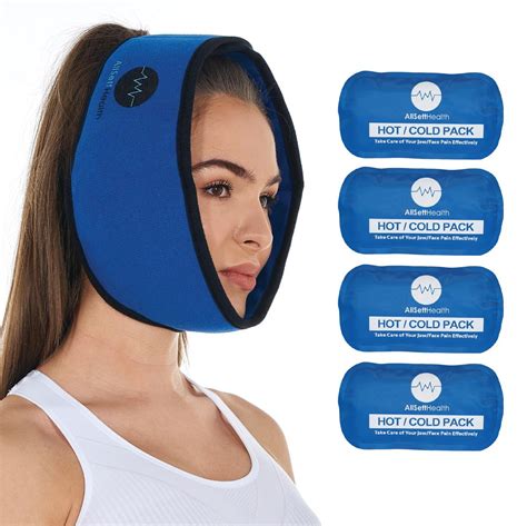 Face Ice Pack For Wisdom Teeth Jaw Head And Chin 4 Reusable Hot Or