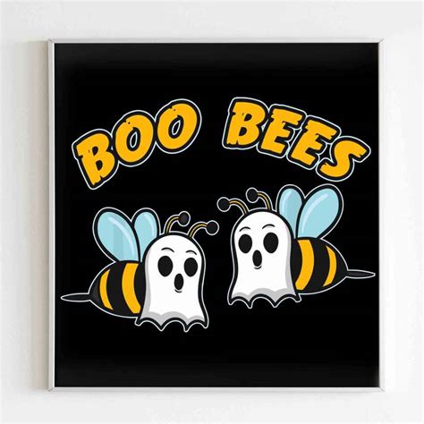 Halloween Boo Bees Honey Bee Ghost Funny Beekeeper Poster Poster Art