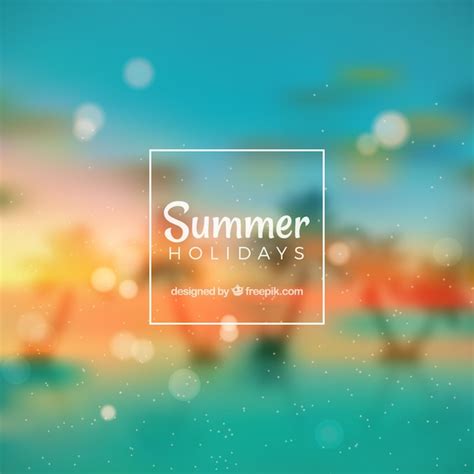 blurred summer backgroung free vector