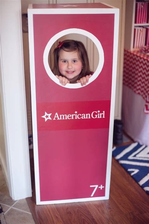 kara s party ideas boxed american girl doll photo booth from an american girl doll themed