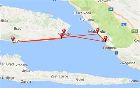 Zaplanuj z mapą chorwacji zwiedzanie makarska i dowiedz się co zobaczyć w okolicy. Chorwacja dla żeglarzy - REJS TUCEPI - BOL - MAKARSKA ...