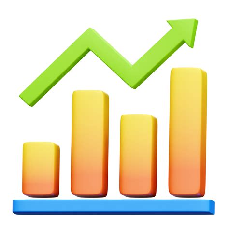 3d Growth Charts And Diagram Icons Charts And Graphs Pie Line