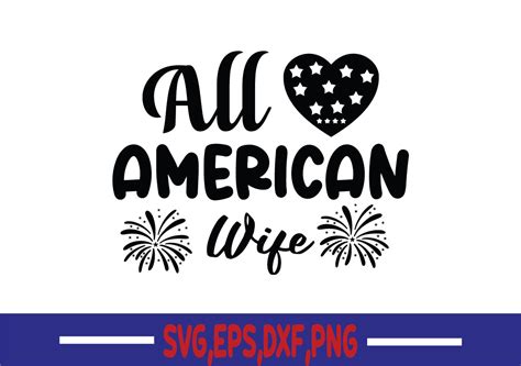 all american wife svg graphic by mimi graphic · creative fabrica