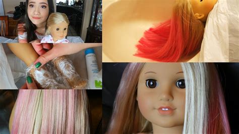Fixing Up And Customizing An Old Doll Hair Dying Youtube