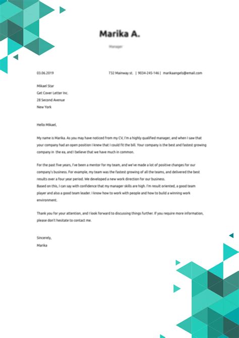 Graphic Designer Cover Letter Example And Writing Tips Free 2022