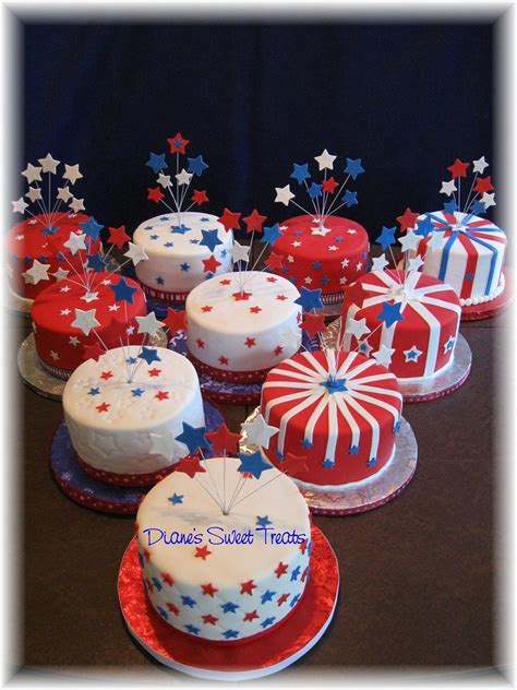 4th Of July Table Cakes All 10 Table Cakes Ready To Go Flickr