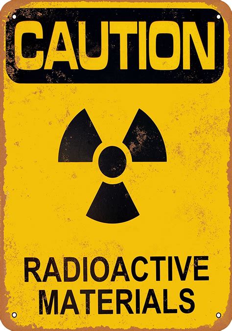 Home Décor Plaques & Signs Danger Radiation Radioactive Tin Poster Sign Vintage Rustic Look Boys ...