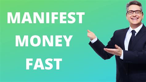 Best Way To Manifest Money Fast Youtube