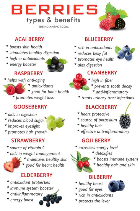 10 Types Of Berries And Their Benefits