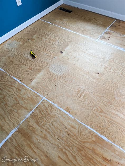 How To Paint A Plywood Floor The Easy Way Semigloss Design