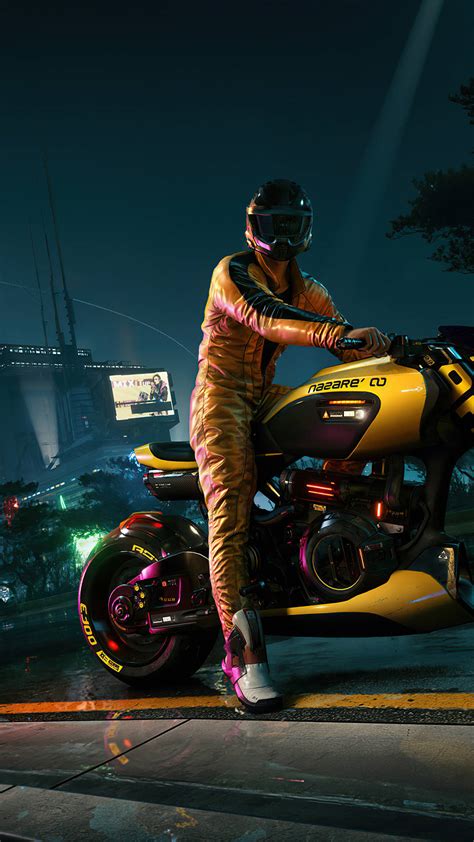 Download Monster Bike In Cyberpunk 2077 For Android Wallpaper