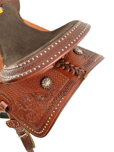 Shiloh Stables And Tack 15 Barrel Style Western Saddle With Suede